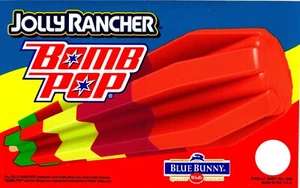 Pegatina de camión de helados Bomb Pop Jolly Rancher Bunny 2008 vintage original 8"x5" - Imagen 1 de 3