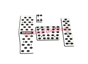 W221 Brabus Style Pedal Pads Metal Blanco LED Set Mercedes Clase S - Imagen 1 de 10