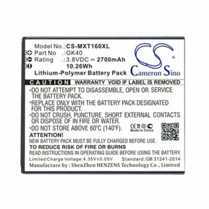 2700mAh Battery for Motorola Moto G4 , Play XT1600 XT1601 XT1768 Moto E3 ,GK40 - Picture 1 of 3