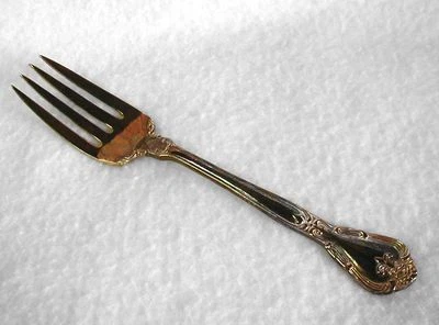 Tenedor de Carne Fría GRAND MASTER por GODINGER Electroplato Dorado Floral Foto 1 de 3