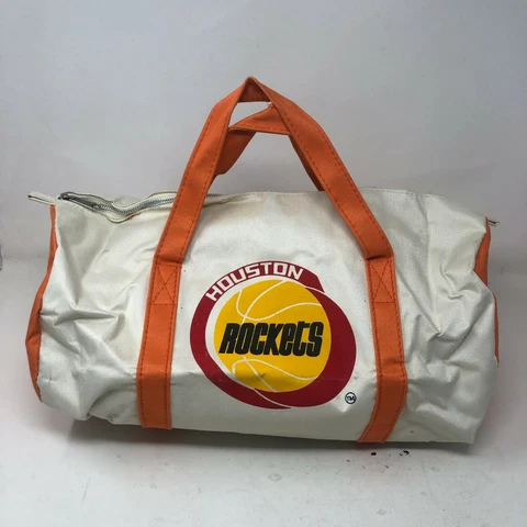 Vintage Houston Rockets 🚀 GULF OIL PROMO Tote NBA Gym Bag 80s HTF VERY RARE SGA Cover
