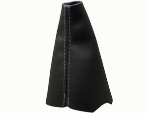 Grau Echtleder Faden Schaltmanschette Schaltsack Für PEUGEOT PARTNER II 08-16 - Picture 1 of 1