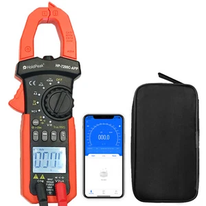 Digital Stromzange Multimeter TRMS AC Strom Voltmeter Ohm Tester & Taschenlampe - Bild 1 von 11
