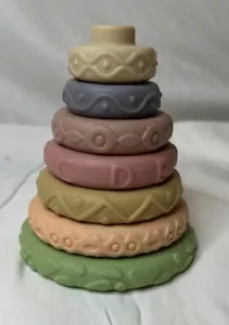 Squeeze Teething Toy Infant Stacking Tower Building Block For Baby 6-12 Months - Picture 1 of 11