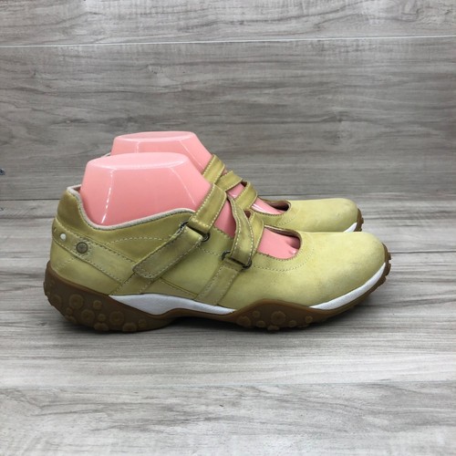 Scarpe da passeggio Timberland Flats donna 8M gialle in pelle Mary Jane Smart Comfort