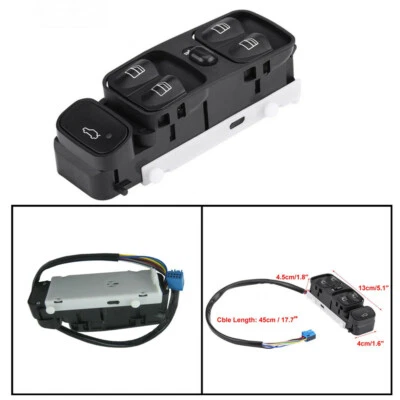 Interruptor de ventana Power Master para 03-07 Mercedes Benz C320 C230 C240 C280 C350 C55 Foto 1 de 4