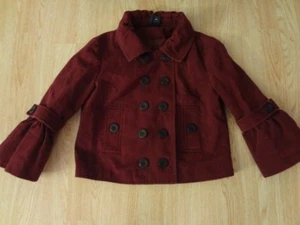 Women's Mix It S Coat Cute Style Jacket Purple Bergundy Inside Lining - Picture 1 of 2