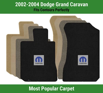 Alfombrillas delanteras Lloyd Ultimat para Dodge Grand Caravan '02-04 con M-Mopar azul Foto 1 de 4