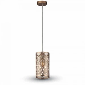 Lampadario con Portalampada E27 CAN Shape Oro Diam 133 - Picture 1 of 1
