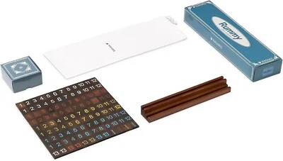 Navaris Rummy Game - Wooden Rummy Tiles Set for 2-4 Players  108 Tiles, 4 Racks - Image 1 of 4