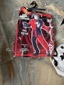 SPIRIT Evil Jester Adult Costume Size Large 42-44 Red Black - Picture 1 of 18