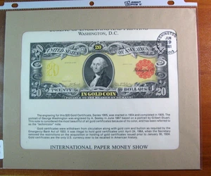 Philatelic and Numismatic Card NSC14 1981 International Paper Money Show H337 - Picture 1 of 1