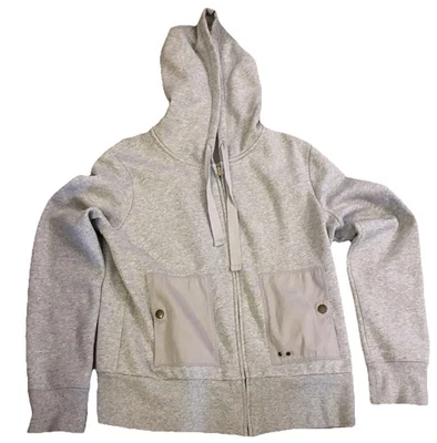 Sudadera con Capucha Converse Gris Vintage Una Estrella Cremallera Completa Bolsillos a Presión Usada en Excelente Condición Foto 1 de 4