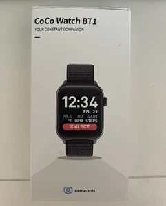 SEMCOREL CoCo Watch BT-1 Body Temp O2 Sat Heart Rate SOS Med Reminder - Picture 1 of 3