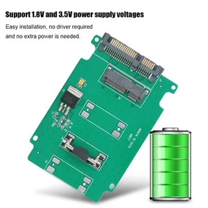 MSATA SSD To SATA3 Driver Free Converter Adapter Riser Card For Laptop Notebo FY - Afbeelding 1 van 11