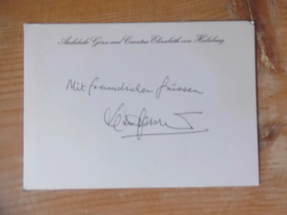 original Dr.Geza von Habsburg- Adel - Bild 1 von 1