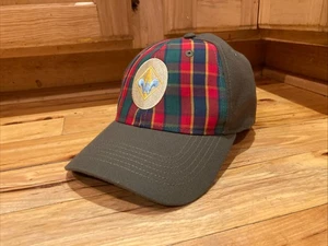 Cub Scout Boy Scout Webelos Green Plaid BSA Flex Fit Cap Hat Uniform Size M/L - Picture 1 of 12