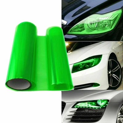 Useful New Lamp Film Tint Vinyl 12" X 48" Accessories Fog Light Green - Image 1 of 4