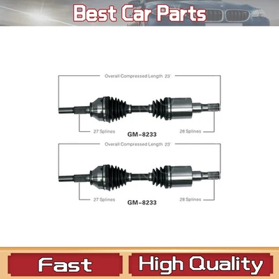 Juego de 2 ejes delanteros CV para Chevy Colorado GMC Canyon I-350 370_LS Foto 1 de 3