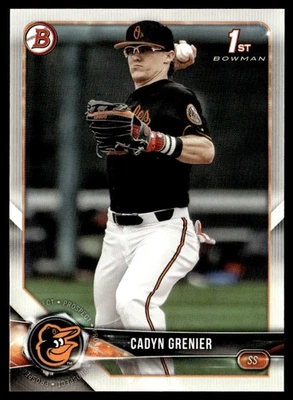 2018 Bowman Draft Cadyn Grenier Baltimore Orioles #BD-134 - Image 1 of 2