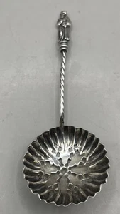 Antique Sterling Silver Baker Manchester Individual Overcup Tea Strainer - Picture 1 of 7