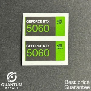 2x OEM NVIDIA RTX 5060 Desktop / Laptop sticker label (NEW) 24mm x 12mm - Picture 1 of 1
