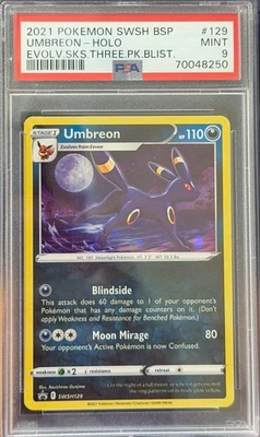 Umbreon SWSH129 SWSH: Sword & Shield Promo Cards Holo Pokemon PSA 9 - Image 1 of 2