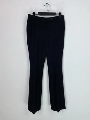 Next Black Plain Formal Slim Bootcut Stretch Office Trousers UK 10 - Image 1 of 4