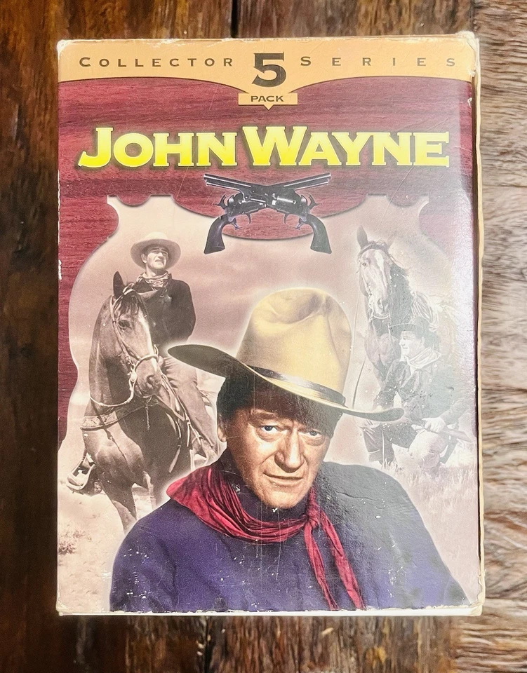 John Wayne Collection 5 VHS Tapes Pack 1997 Collector Series Box Set Cowboy - Imagen 1 de 3