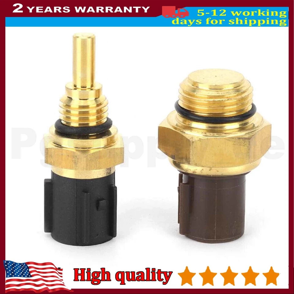 2x Coolant Sensor & Cooling Fan Switch For Honda Odyssey 37760P00003 37870PJ7003 - Image 1 of 4