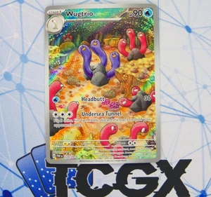 Pokemon - Wugtrio - 224/091 - Paldean Fates - Holo - Ilustración Raro Casi Nuevo - Imagen 1 de 1