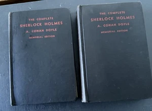 Complete Sherlock Holmes 2 Volume Set A. Conan Doyle Memorial 1st Editions 1930 - Imagen 1 de 9