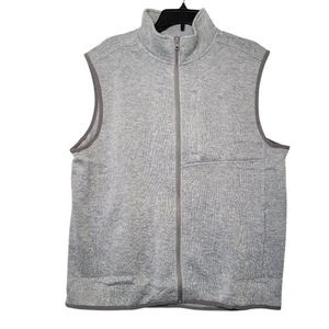 NEW Men's Lands End Gray Sweater Vest Size Large - Picture 1 of 6
