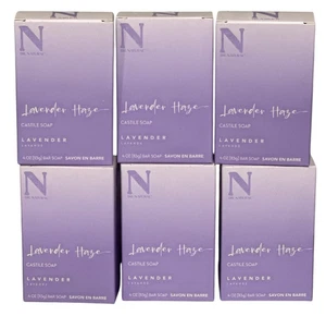 Jabón Dr. Natural Lavender Haze Castile paquete de 6 barras de 4 OZ - Imagen 1 de 3