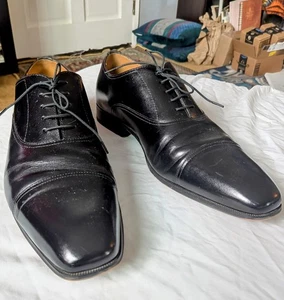 Florsheim Black Oxford Cap Toe Dress Shoes 11D - Picture 1 of 10