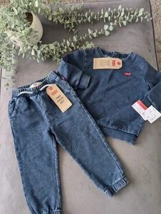 Jeans + maglione Levi Baby Denim nuovo set regalo elegante casual 12-18 m regalo - Foto 1 di 12
