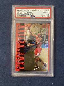1998-99 Upper Deck Michael Jordan Living Legend G13 /2300 Red 🔥🔥 PSA 8 - Picture 1 of 6