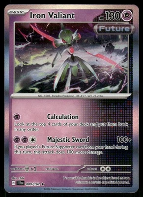 Iron Valiant - 080/162 Rare Holo SV05: Temporal Forces NM - Image 1 of 2