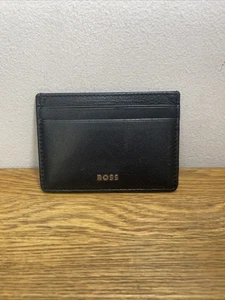 Hugo Boss Kartenetui Herren Schwarz Leder - Bild 1 von 14