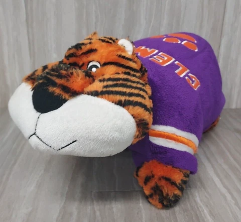 Clemson Tigers Orange Purple Mascot Pillow Pet Cover