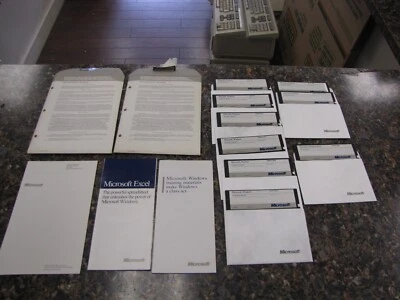 Vintage Microsoft Windows Presentation Manager 5 1/4" disks VER 2.0 1987 & Write - Image 1 of 4