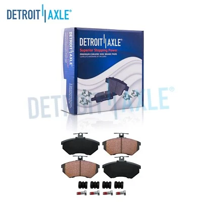 Front Ceramic Brake Pads with Hardware Kit for Volkswagen Cabrio Golf Passat Pad - Image 1 of 4