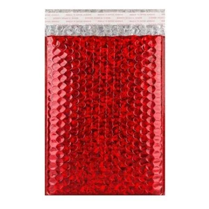 Metallic Red Holographic Bubble Lined Bag 9 x 7" 250x180mm - Picture 1 of 1