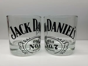 Jack Daniels Old No. 7 Whiskey Tumbler drinking Glass 6 oz. NEW lot of 2 - Picture 1 of 8
