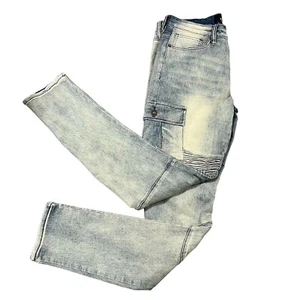 Rue21 Men’s Supreme Flex Skinny ARC Cargo Jeans Sz 32x32 NWT - Picture 1 of 11