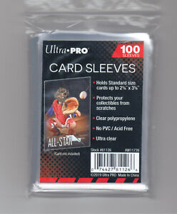 100 x ultra pro estándar sleeves regular Soft fundas de tarjetas de colección