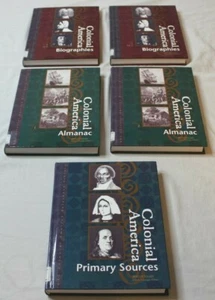 UXL Colonial America Reference Library Biographies Almanac & Primary Sources Set - Picture 1 of 4
