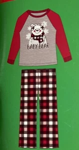 Holiday Style Mädchen Kleinkind 3T Baby Bär Familie Pyjama neu mit Etikett Weihnachten - Bild 1 von 3