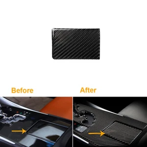 Carbon Fiber Water Cup Holder Panel Trim Cover For LEXUS IS250 300 350 2006-12 - Picture 1 of 9