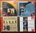 cd JACQUELINE DU PRE lot - 4 discs - Brahms, Elgar, Dvorak cello